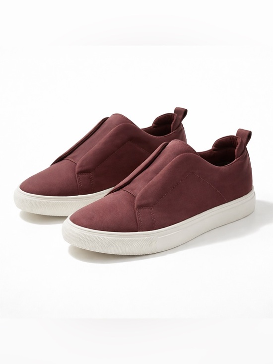 Steve Madden Shoes - Steve Madden Gills Slip-On Sneakers – Ballerina Core, Burgundy Satin size 8